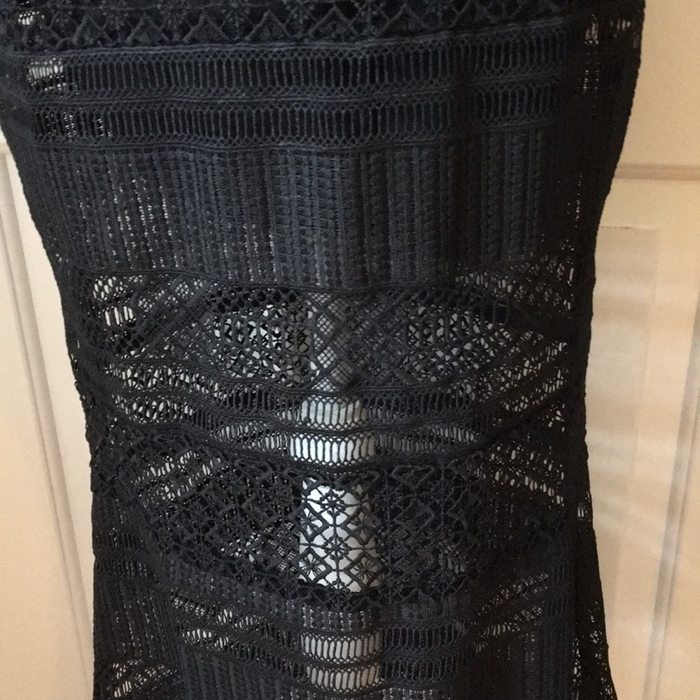 Foxiedox🌸 Cutout Black Tube Midi Party Skirt
